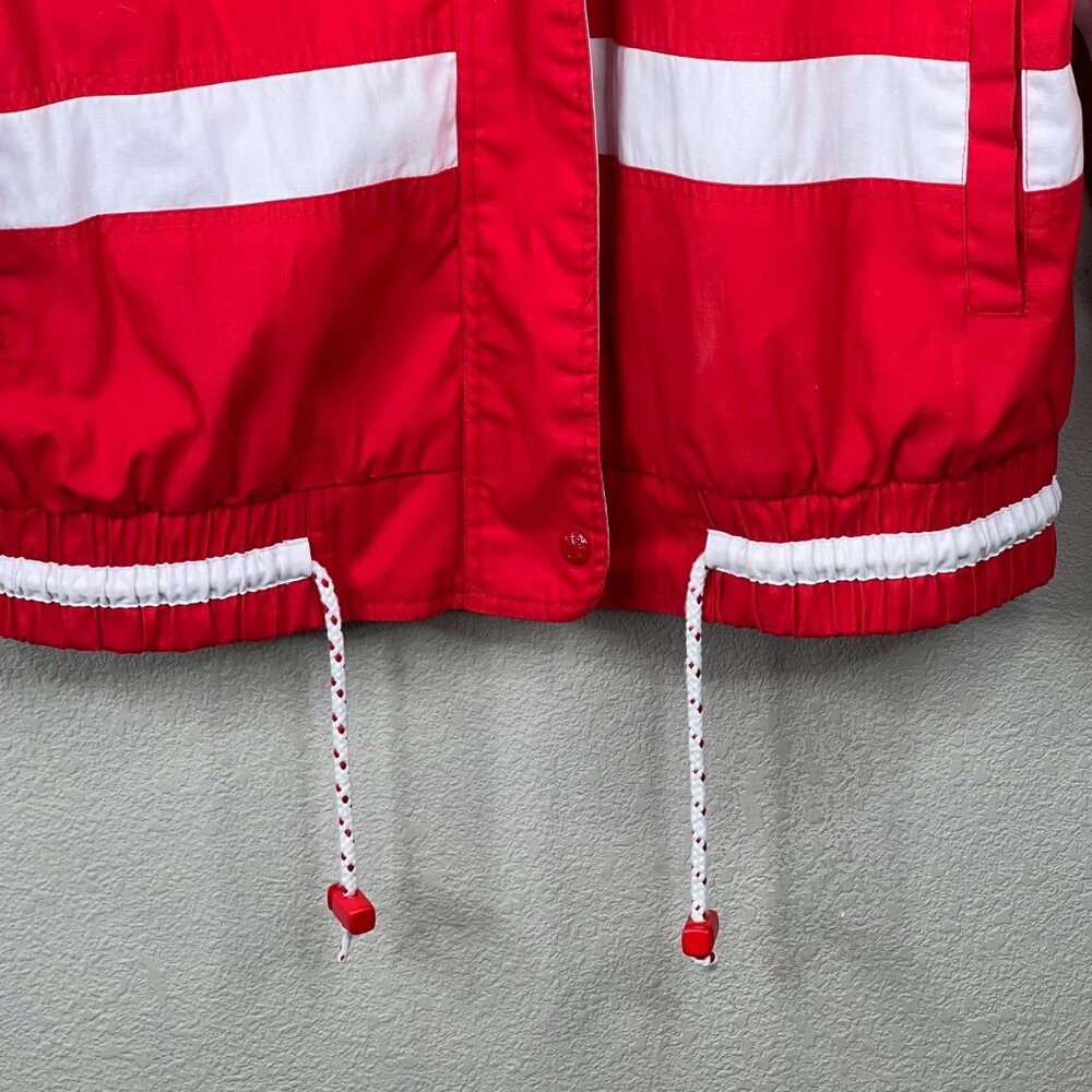 Izzi Spirit Red & White Jacket Vintage Preppy Nautical - Picture 11 of 16